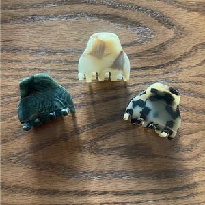 Crown Affair Clips Hair Accessories Claws Lot of 3 / 1 each colorway